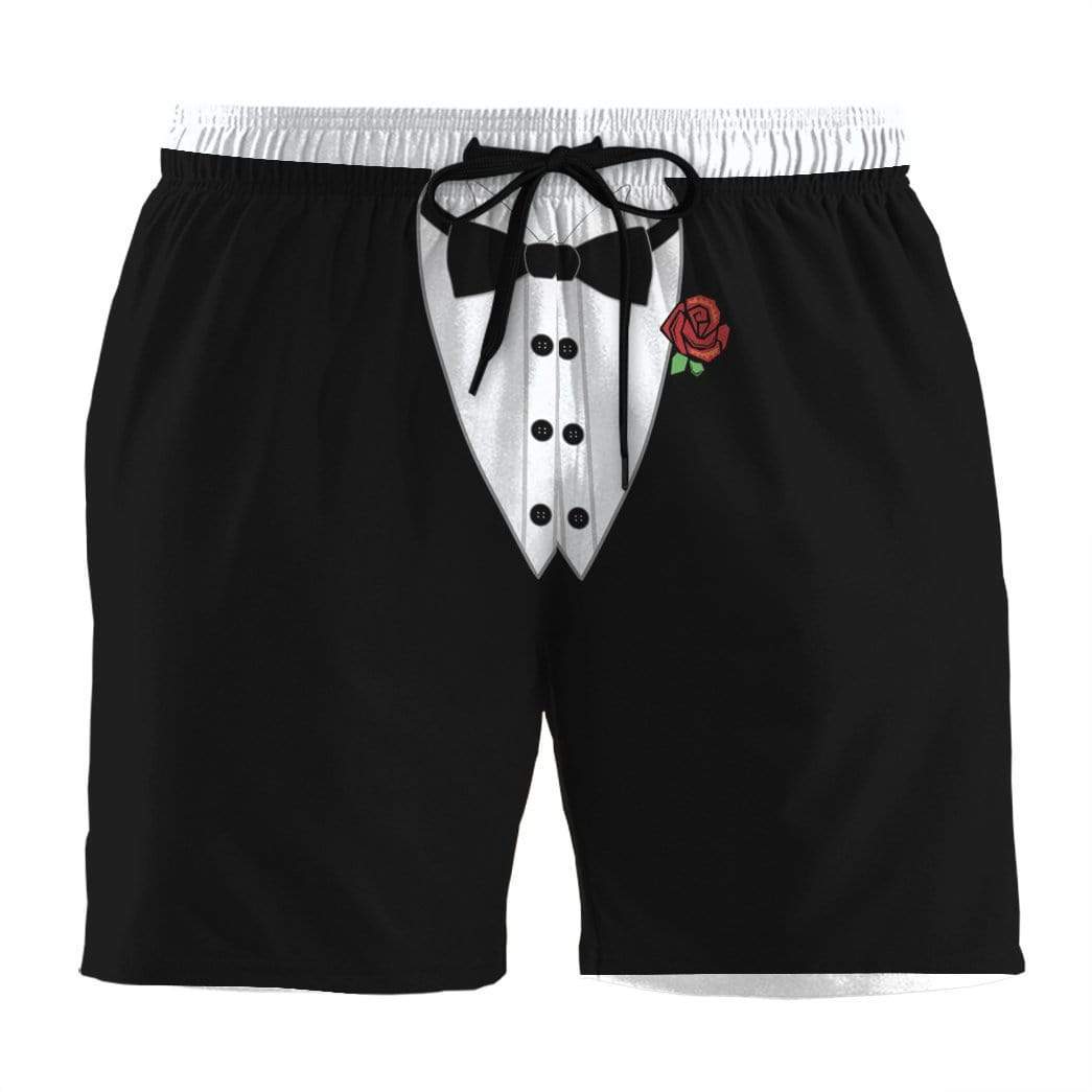 Gearhumans 3D Tuxedo Custom Beach Shorts GS25062 Men Shorts Men Shorts S 