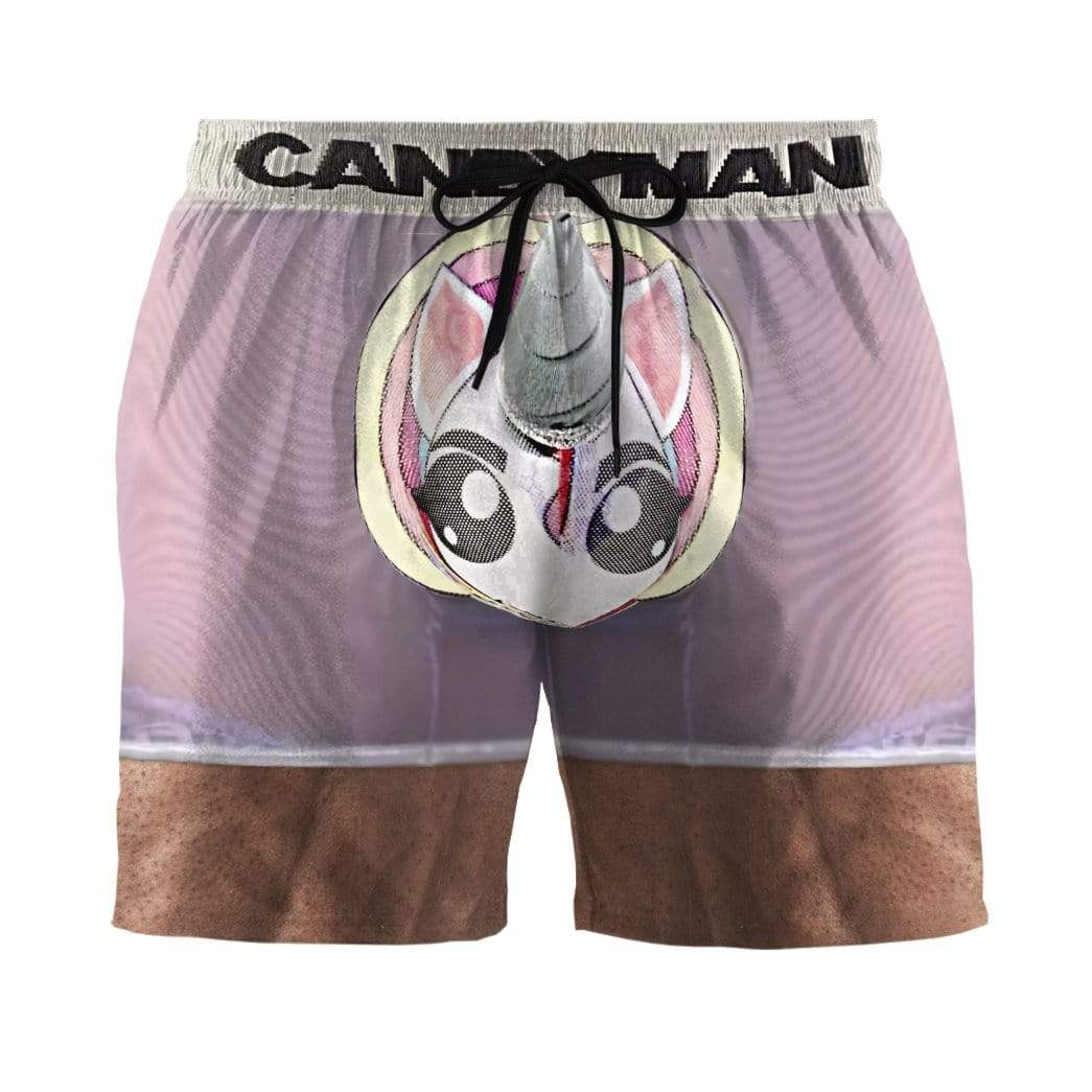 Gearhumans 3D Unicorn Beach Shorts Swim Trunks GV17076 Men Shorts Men Shorts S