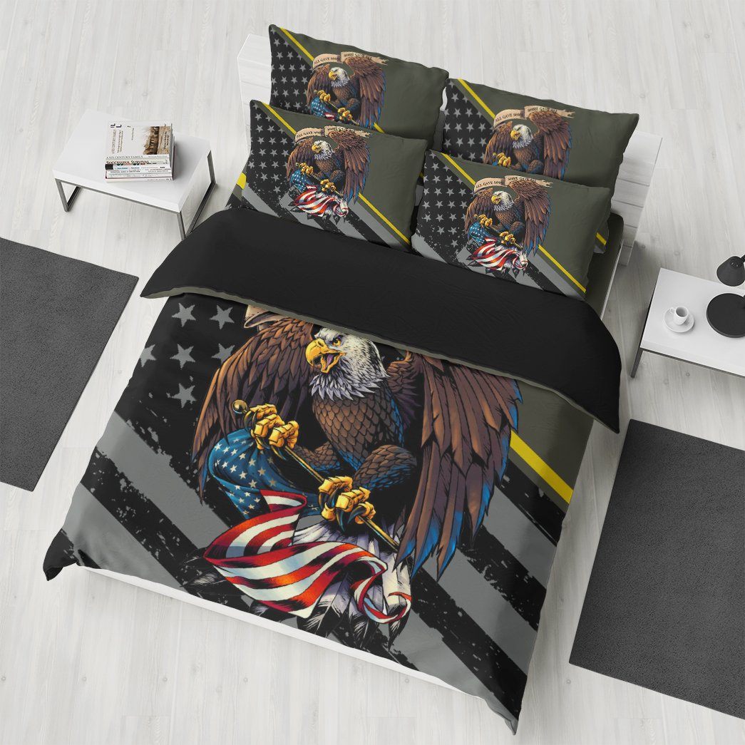 Gearhumans 3D US Army Veteran Custom Bedding Set GW0705215 Bedding Set 