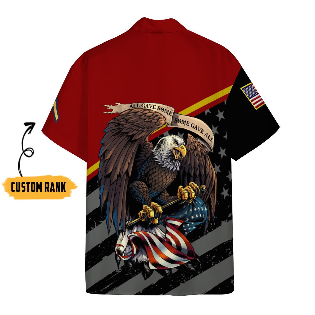 Gearhumans 3D US Marines Veteran Custom Rank Short Sleeve Shirts GW060510 Hawai Shirt 
