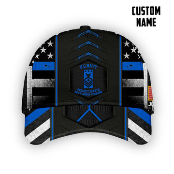 Gearhumans 3D US Navy Veteran Custom Name Custom Rank Classic Cap
