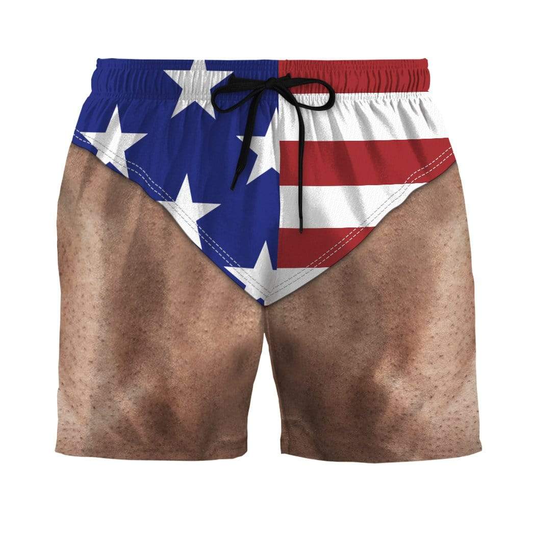 Gearhumans 3D USA Flag Custom Beach Shorts GS04065 Men Shorts Men Shorts S 