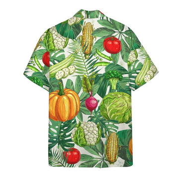 Gearhumans 3D Vegetables Hawaii Shirt