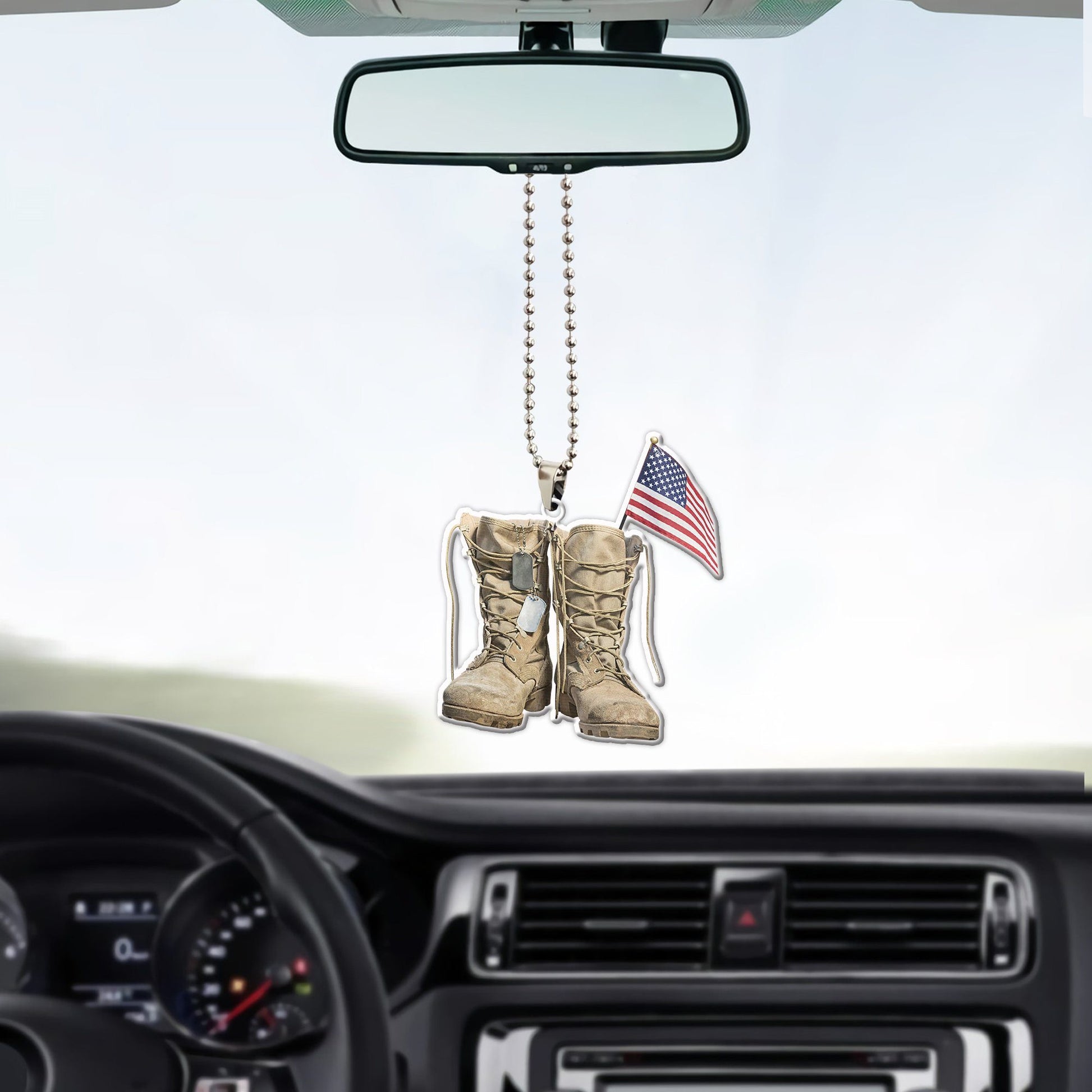 Gearhumans 3D Veteran Boots Custom Car Hanging GW0706215 Car Hanging 