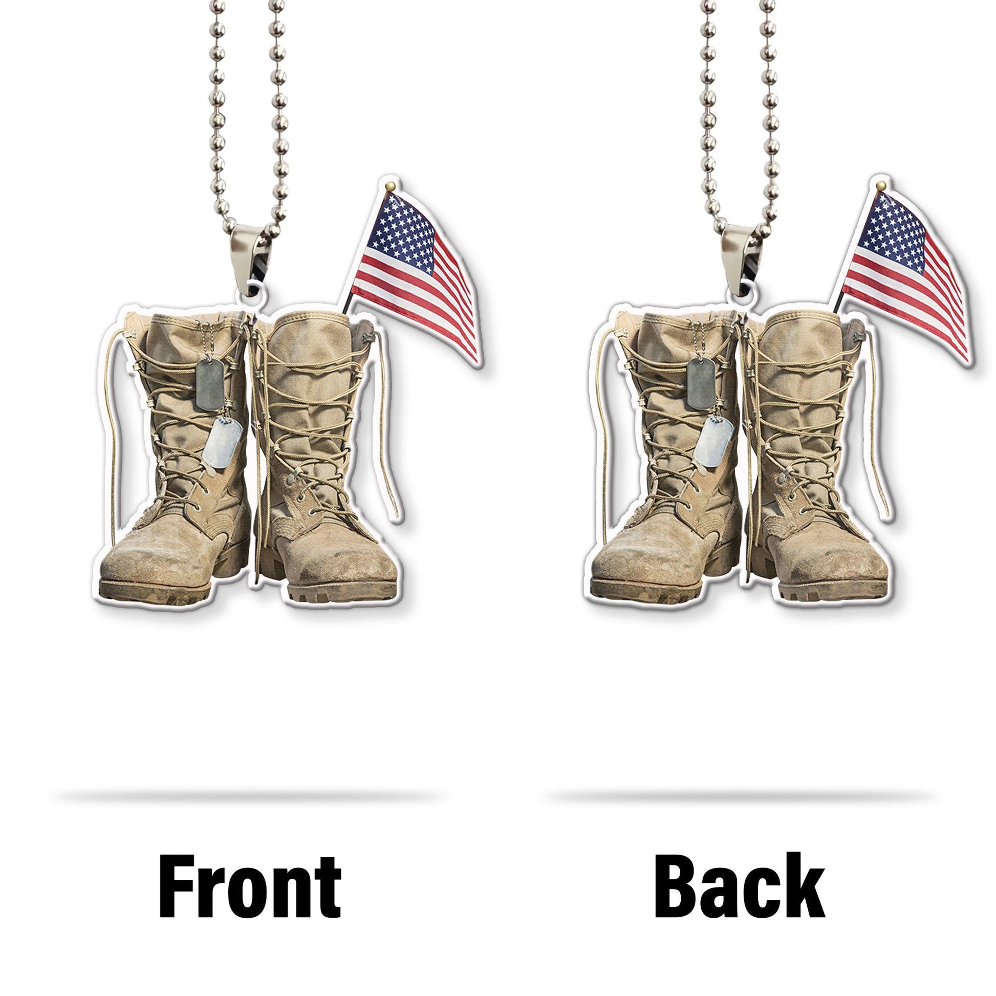 Gearhumans 3D Veteran Boots Custom Car Hanging GW0706215 Car Hanging 