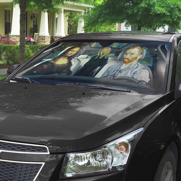 Gearhumans 3D Vincent van Gogh Custom Car Auto Sunshade