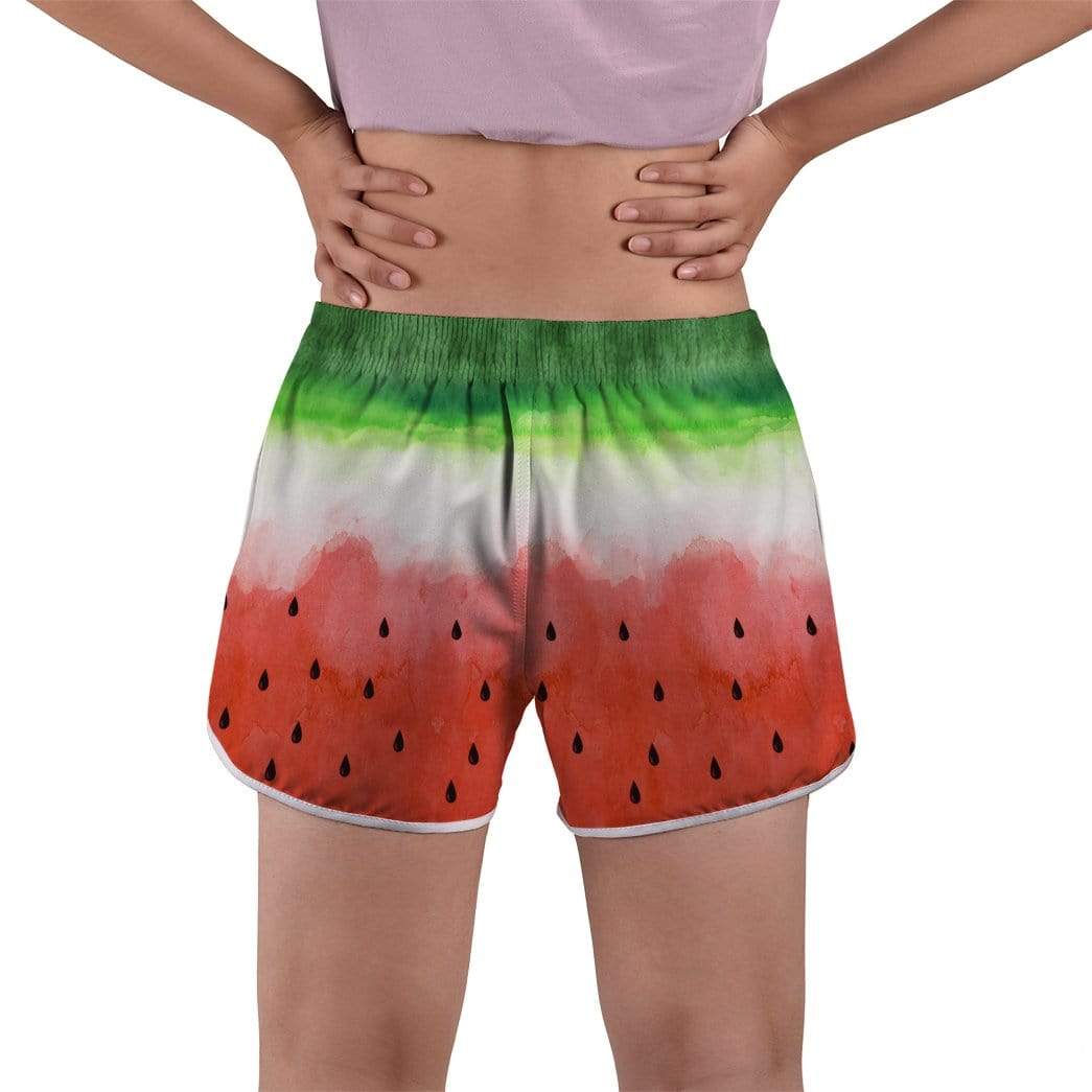 Gearhumans 3D Watermelon Custom Women Beach Shorts Swim Trunk GW28073 Women Shorts