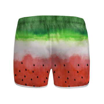 Gearhumans 3D Watermelon Custom Women Beach Shorts Swim Trunk
