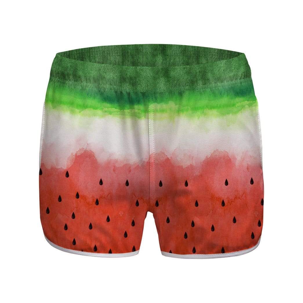 Gearhumans 3D Watermelon Custom Women Beach Shorts Swim Trunk GW28073 Women Shorts Women Shorts XS