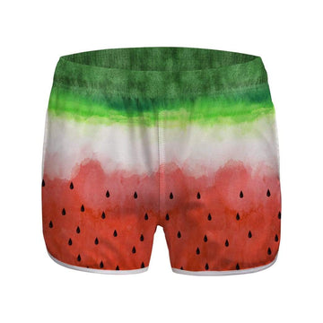 Gearhumans 3D Watermelon Custom Women Beach Shorts Swim Trunk