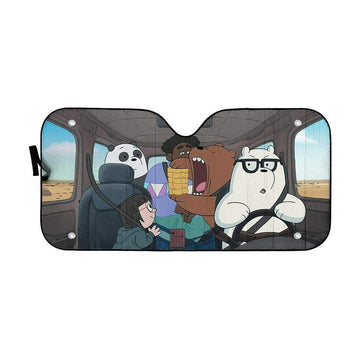 Gearhumans 3D we bare bears 2020 in Car Custom Car Auto Sunshade