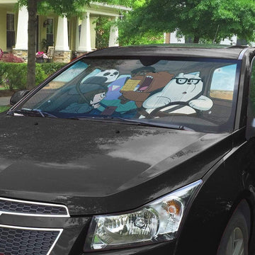 Gearhumans 3D we bare bears 2020 in Car Custom Car Auto Sunshade