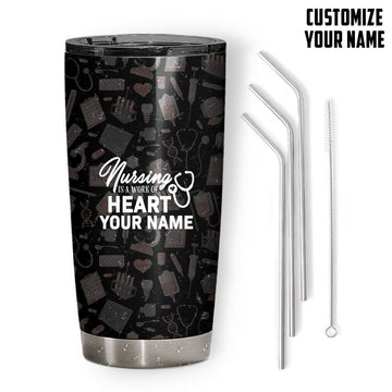 Gearhumans 3D What Exactly Didnt You Understand Nurse Custom Name Design Vacuum Insulated Glitter Tumbler