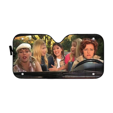 Gearhumans 3D White Chicks Custom Car Auto Sunshade