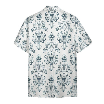 Gearhumans 3D White Haunted Mansion Hawaii Shirt