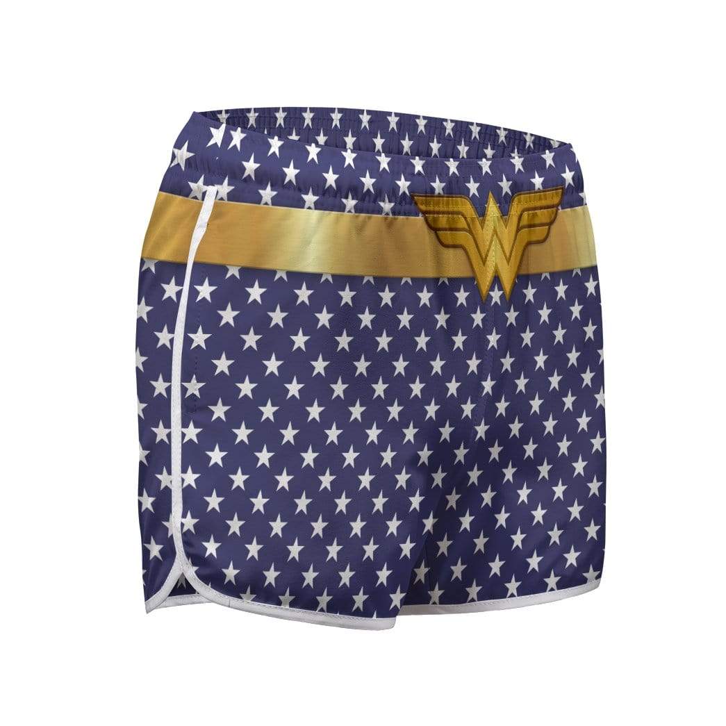 Gearhumans 3D Wonder Woman Hippie Custom womens Beach Shorts Swim trunks GS280712 Women Shorts