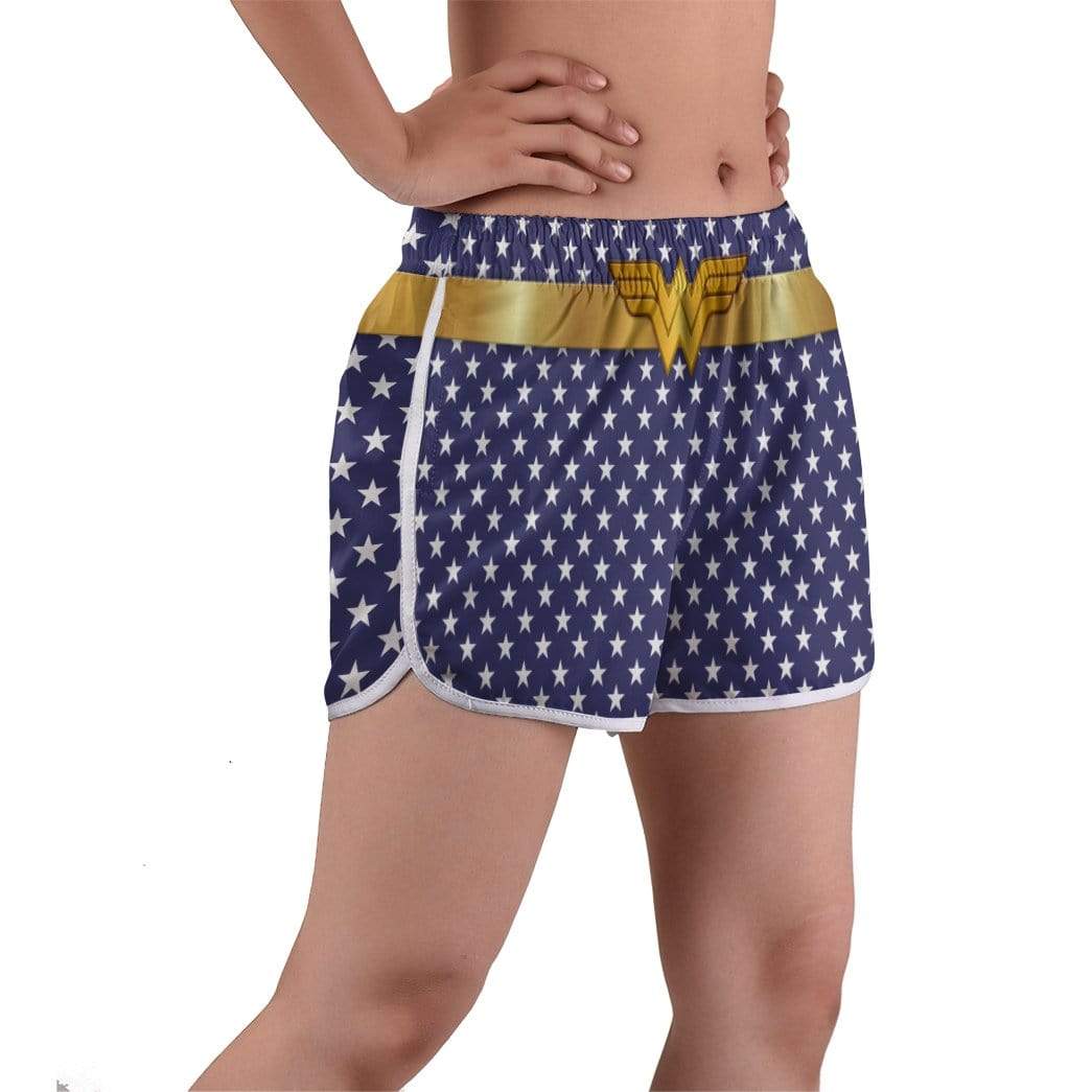 Gearhumans 3D Wonder Woman Hippie Custom womens Beach Shorts Swim trunks GS280712 Women Shorts