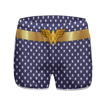 Gearhumans 3D Wonder Woman Hippie Custom womens Beach Shorts Swim trunks GS280712 Women Shorts Women Shorts XS