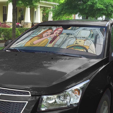 Gearhumans 3D Yelling At A Cat Custom Car Auto Sunshade