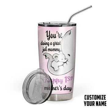 Gearhumans 3D You Are Doing A Great Job Mommy Mothers Day Gift Custom Name Tumbler GS120424 Tumbler Long 20oz