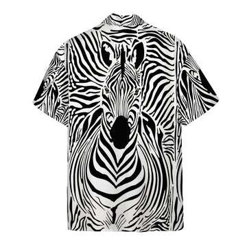 Gearhumans 3D Zebra Custom Hawaii Shirt