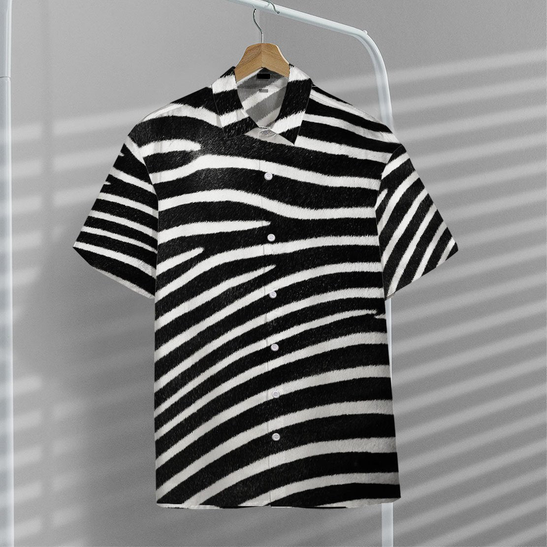 Gearhumans 3D Zebra Hawaii Shirt ZK2505217 Hawai Shirt 