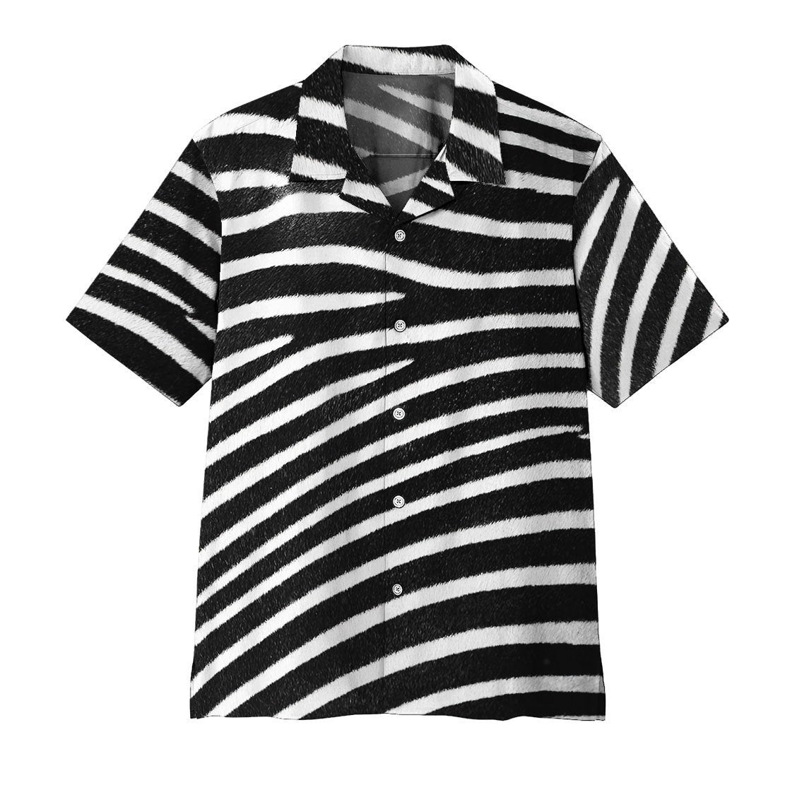 Gearhumans 3D Zebra Hawaii Shirt ZK2505217 Hawai Shirt Short Sleeve Shirt S 