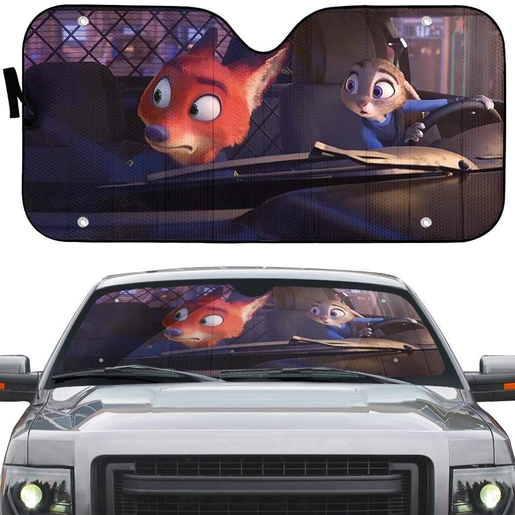 gearhumans 3D Zootopia Custom Car Auto Sunshade GL30078 Auto Sunshade 