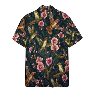 Gearhumans Amazing Hummingbirds Custom Short Sleeve Shirt