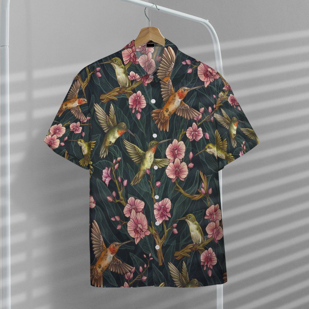 Gearhumans Amazing Hummingbirds Custom Short Sleeve Shirt GS02062129 Hawai Shirt 
