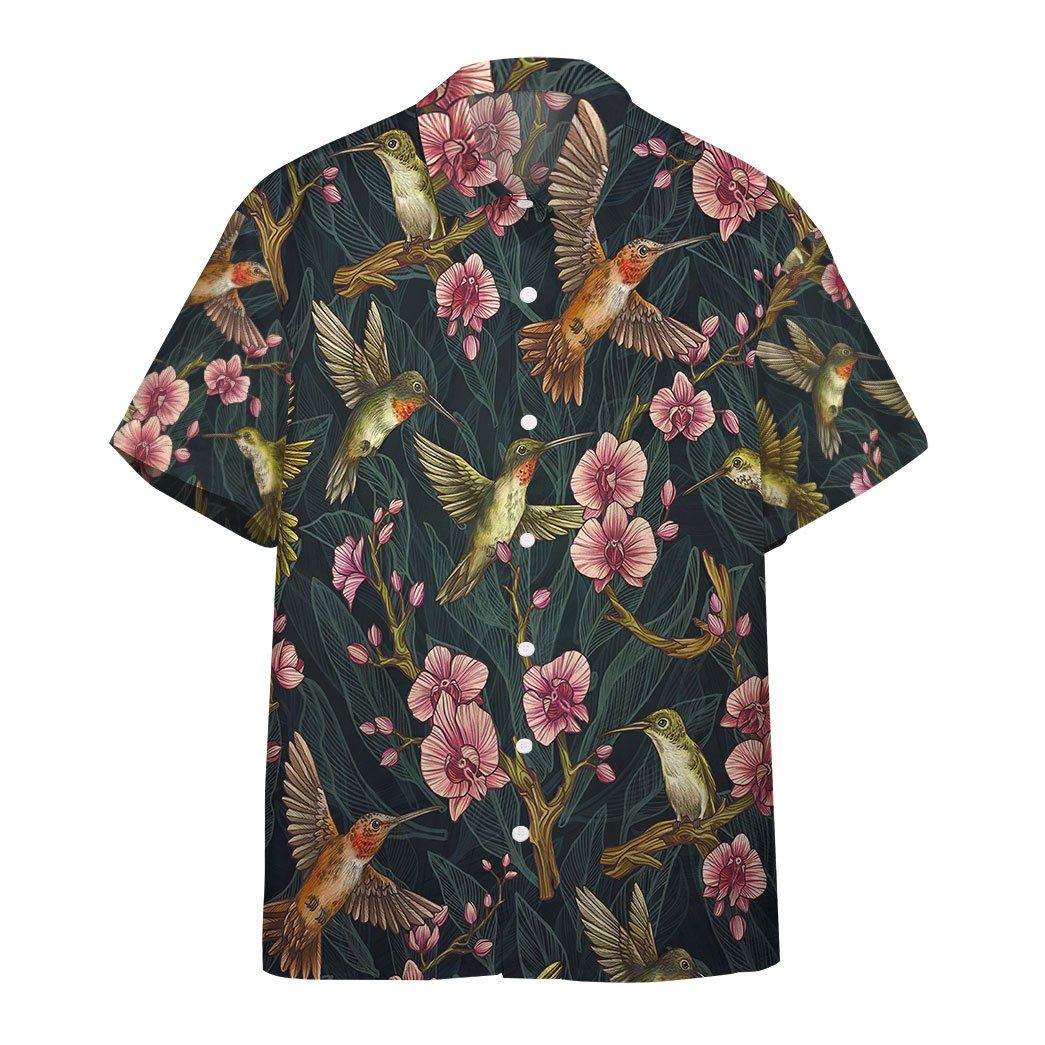 Gearhumans Amazing Hummingbirds Custom Short Sleeve Shirt GS02062129 Hawai Shirt Short Sleeve Shirt S 