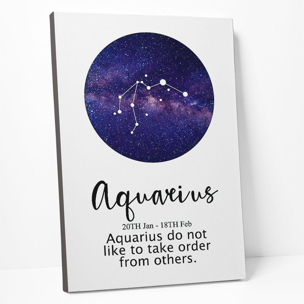 Gearhumans Aquarius Do Not Like To Take Orders From Others Canvas ZK1805217 Canvas 