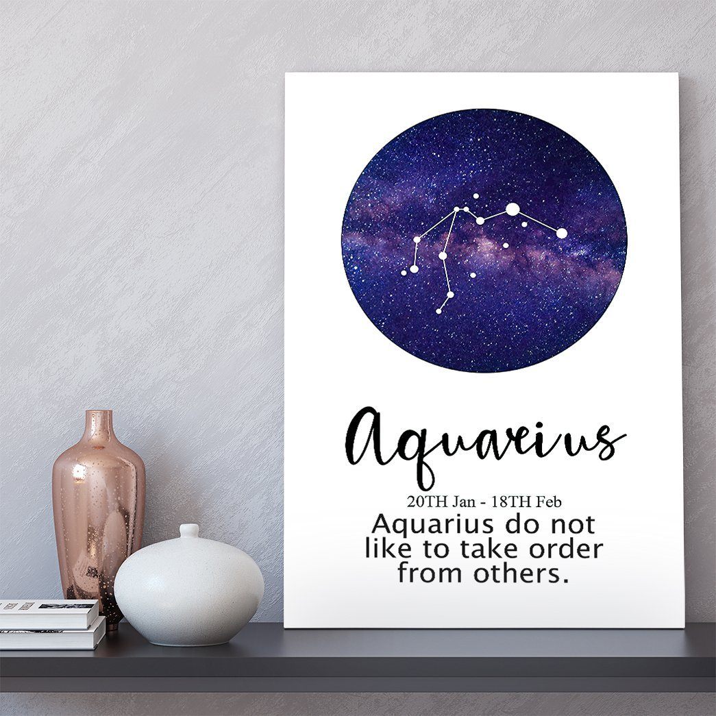 Gearhumans Aquarius Do Not Like To Take Orders From Others Canvas ZK1805217 Canvas 