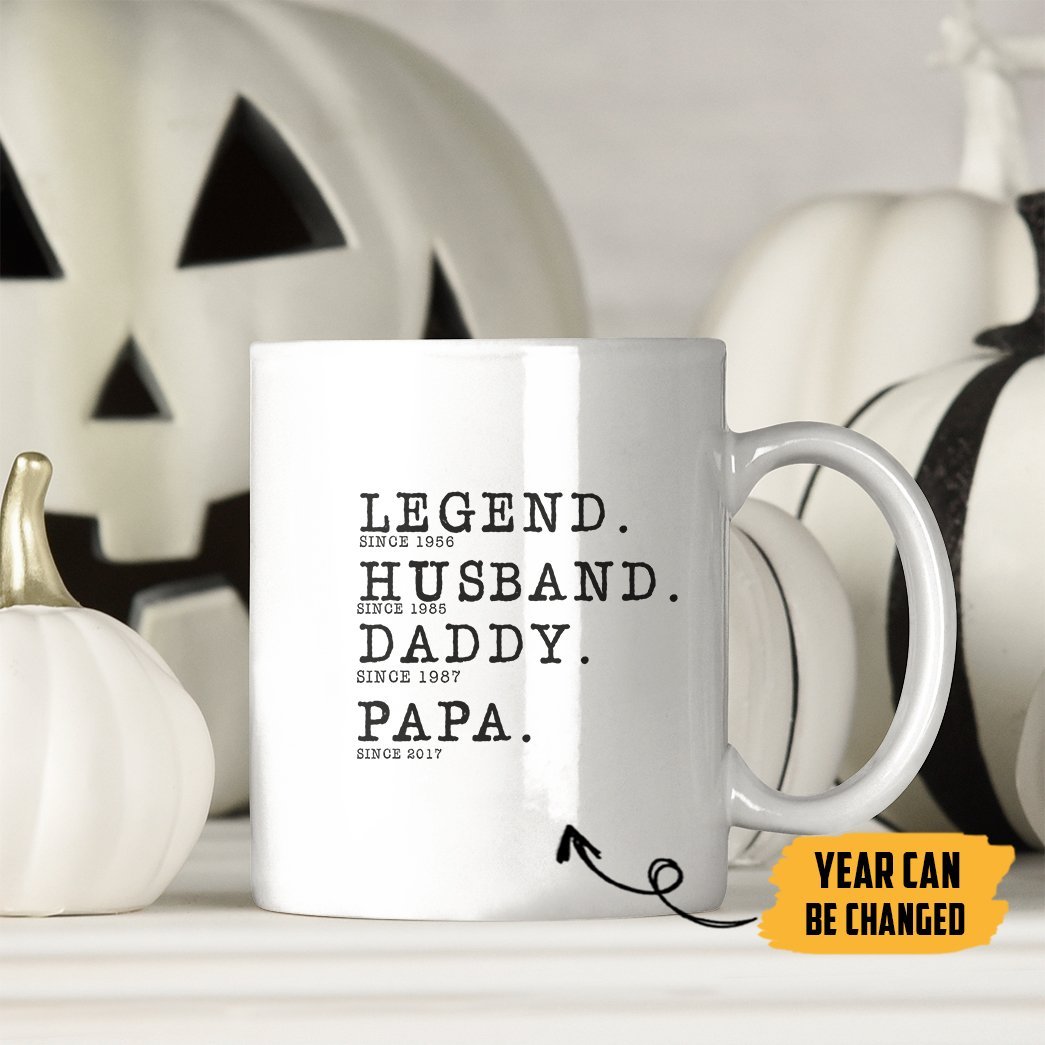 Gearhumans [Best Gift For Father's Day] 3D Being Dad And Papa Fathers Day Gift Custom Name Mug GS090418 Mug