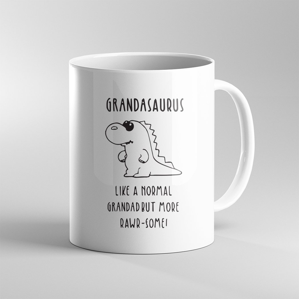Gearhumans [Best Gift For Father's Day] 3D Grandasaurus Father's Day Gift Custom Name Mug GS120430 Mug