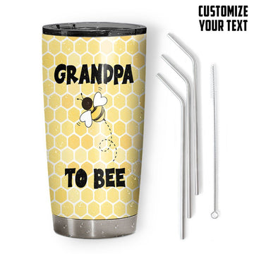 Gearhuman 3D Grandpa To Bee Father Day Custom Text Tumbler