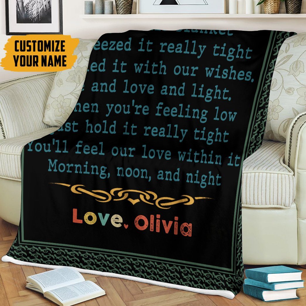 Gearhumans [Best Gift For Father's Day] 3D Happy Fathers Day Gift Papa We Love You Custom Name Blanket GO080416 Blanket