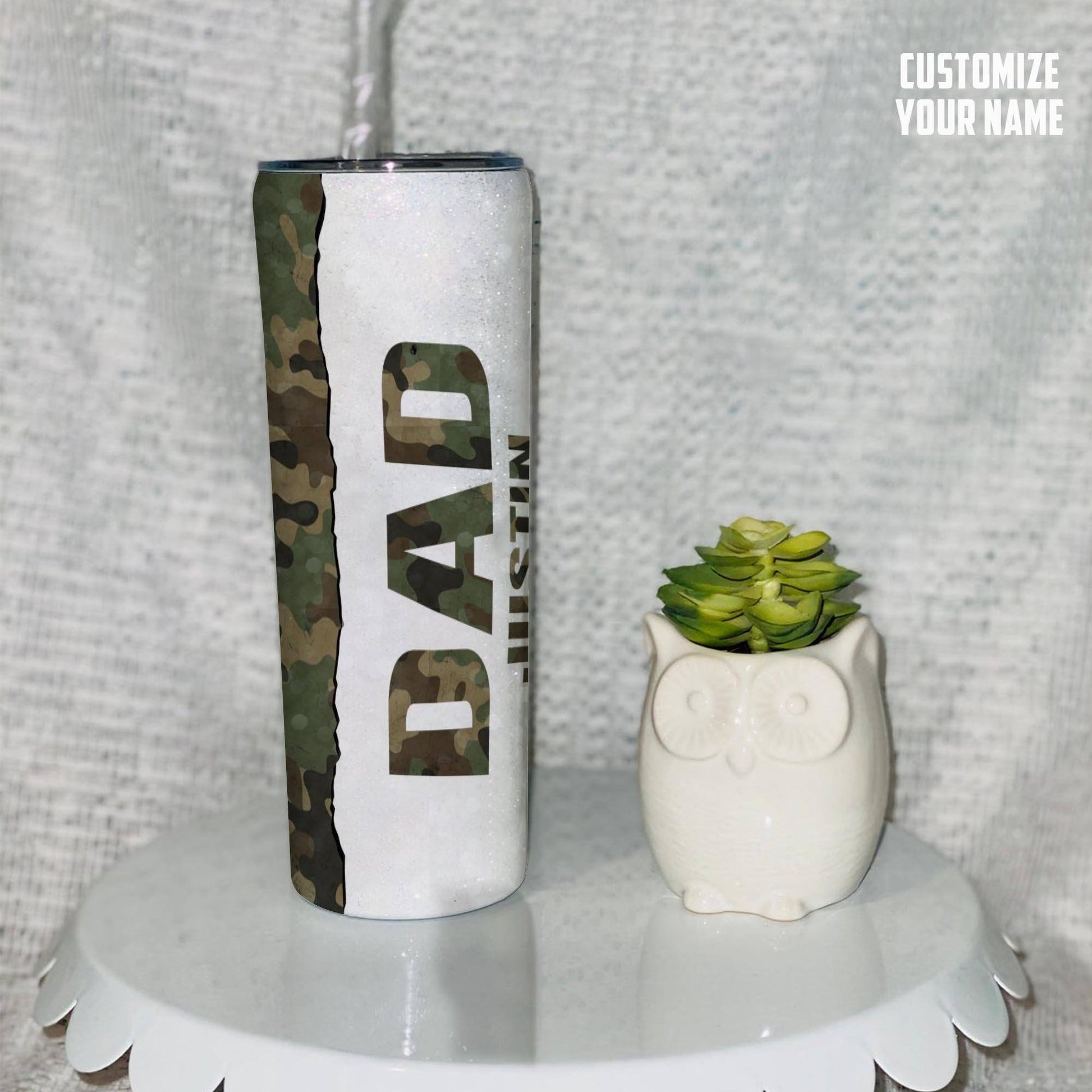 Gearhumans [Best Gift For Father's Day] 3D Happy Fathers Day Gift To Dad Custom Name Tumbler GO16042113 Tumbler 