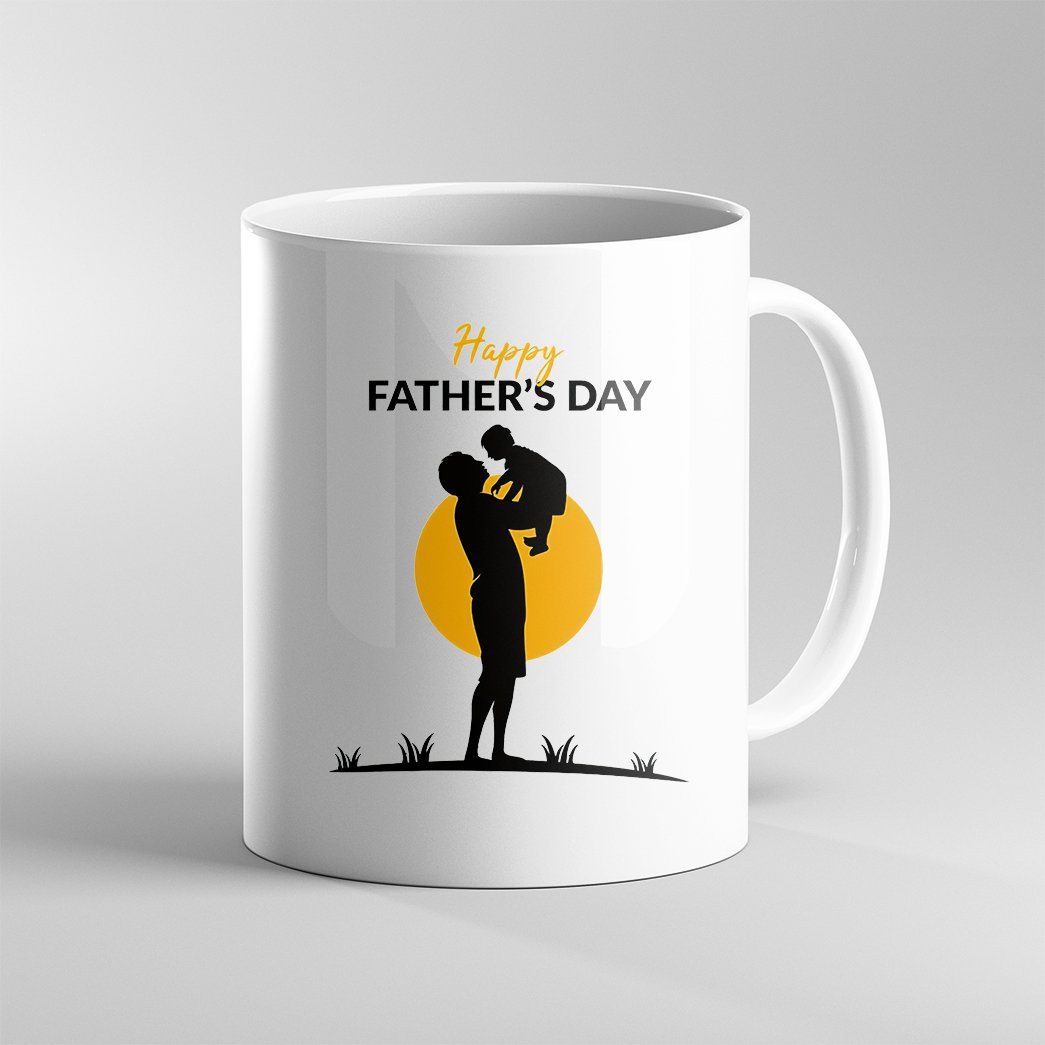 Gearhumans [Best Gift For Father's Day] 3D Happy Fathers Day To My Stepped Up Dad Custom Name Mug GO130420 Mug 11oz 