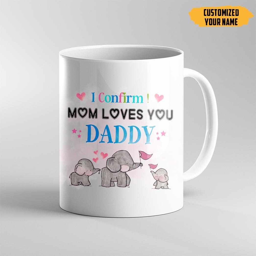 Gearhumans [Best Gift For Father's Day] 3D Love Dad Father's Day Custom Name Mug GS07044 Mug 11oz