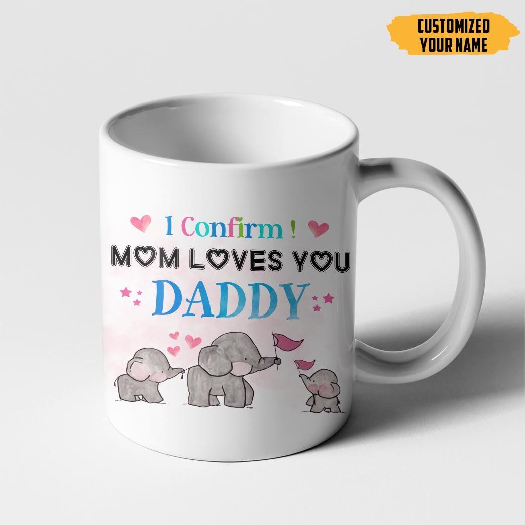 Gearhumans [Best Gift For Father's Day] 3D Love Dad Father's Day Custom Name Mug GS07044 Mug