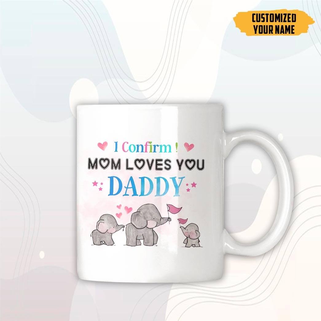 Gearhumans [Best Gift For Father's Day] 3D Love Dad Father's Day Custom Name Mug GS07044 Mug