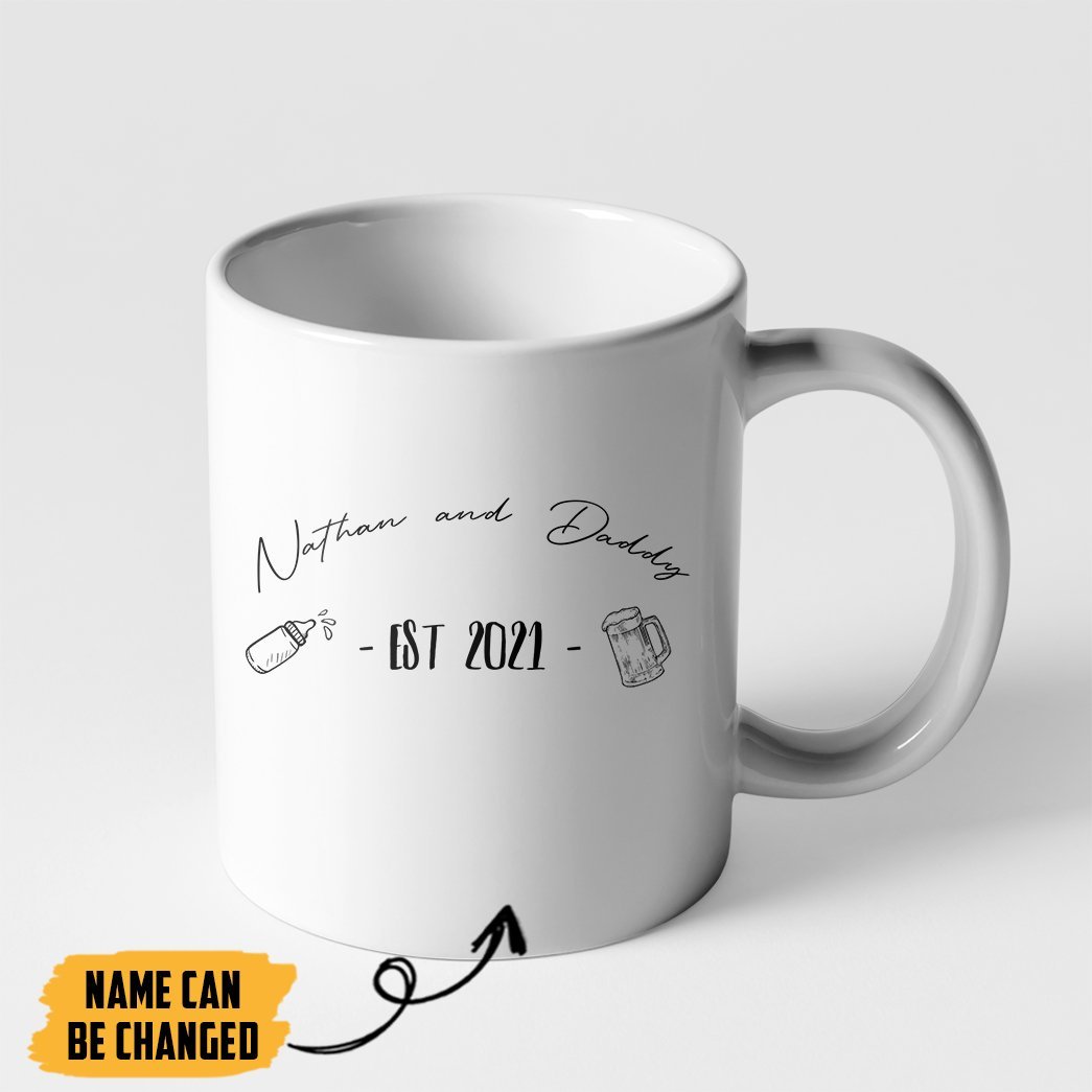 Gearhumans [Best Gift For Father's Day] 3D Our First Fathers Day Custom Name Mug GS07045 Mug 11oz
