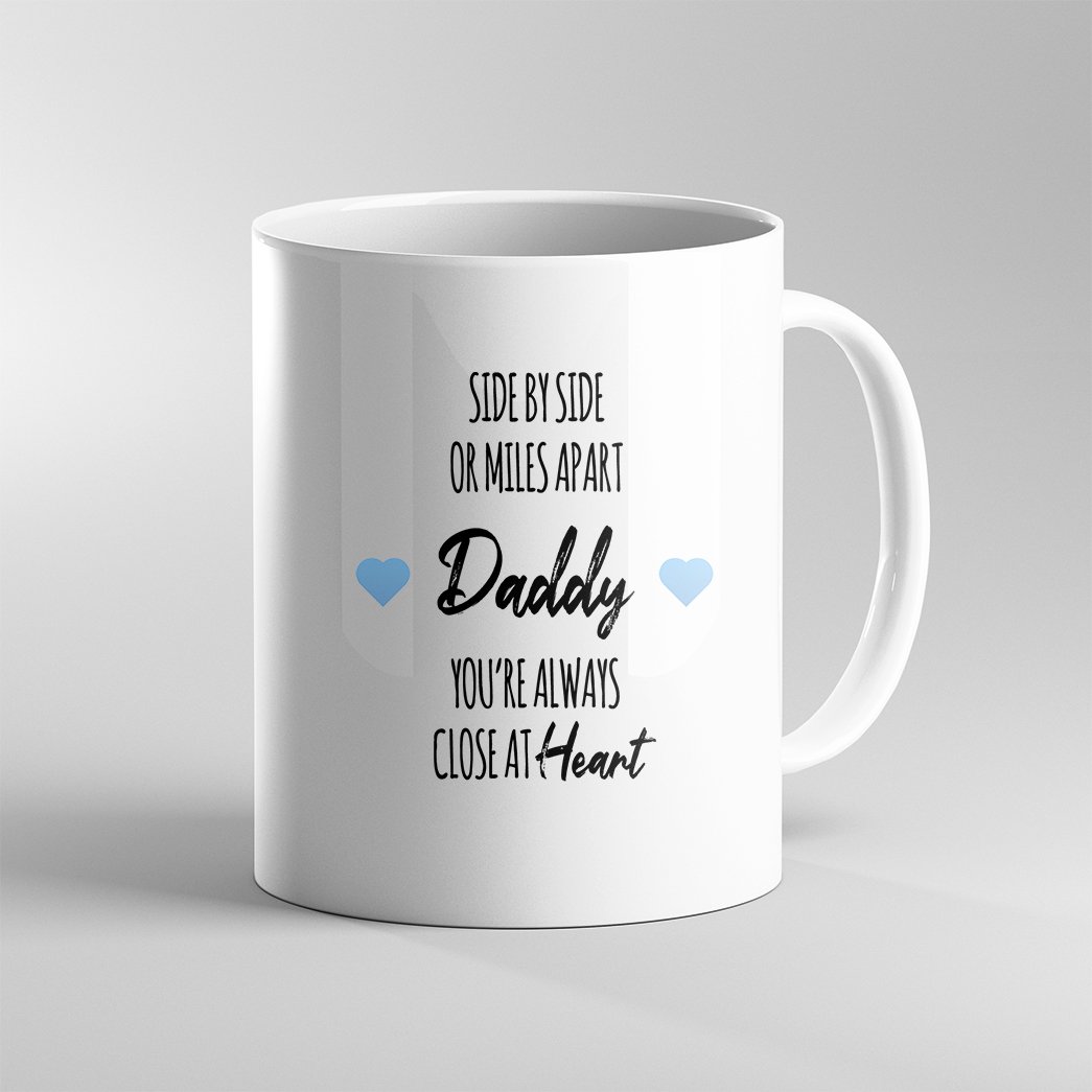 Gearhumans [Best Gift For Father's Day] 3D Side By Side With Dad Happy Father Day Custom Name Mug GS140437 Mug 11oz 