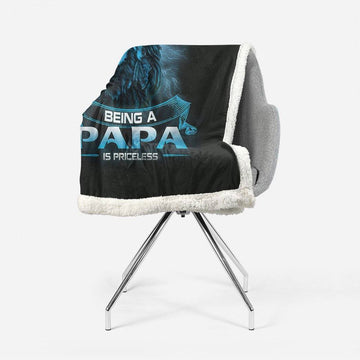 Gearhuman 3D Being A Papa Is Priceless Lion Fathers Day Gift Custom Blanket