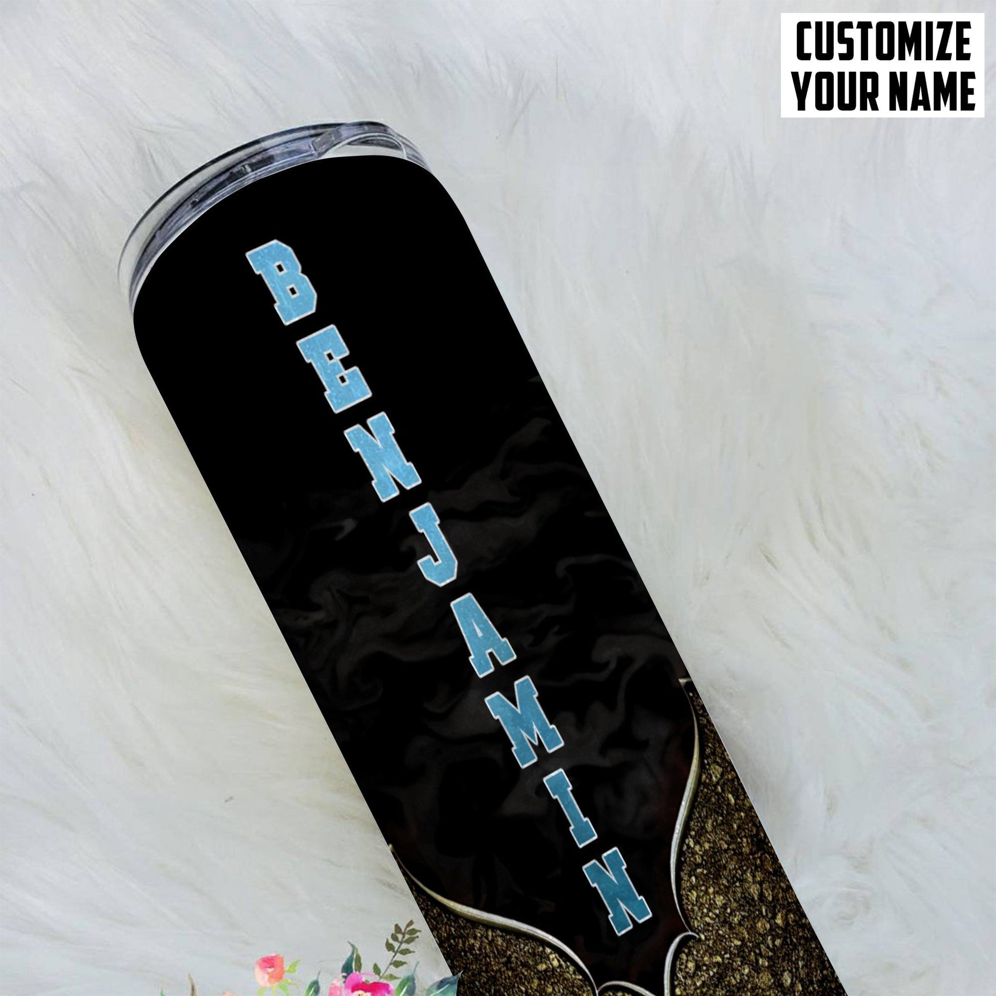 Gearhumans [Best Gift For Father's Day] Gearhuman 3D Being A Papa Is Priceless Lion Fathers Day Gift Custom Name Design Insulated Vacuum Tumbler GW220312 Tumbler