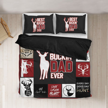 Gearhumans [Best Gift For Father's Day] Gearhuman 3D Happy Mothers Day Best Buckin Dad Ever Custom Bedding Set GO25037 Bedding Set