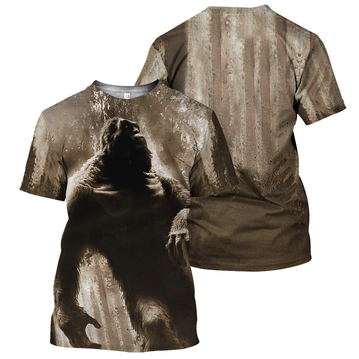 Gearhumans Bigfoot - 3D All Over Printed Shirt shirt 3D Apparel T-SHIRT S 