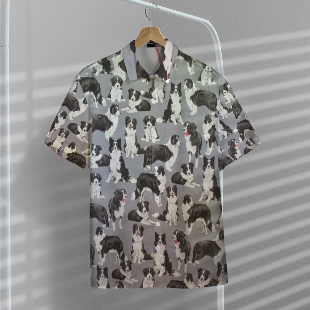 Gearhumans Collie Dogs 3D Custom Hawaii Shirt GO10052114 Hawai Shirt 