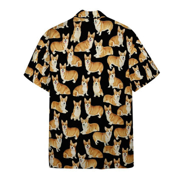 Gearhumans Corgi Dogs 3D Custom Hawaii Shirt GO10052116 Hawai Shirt 
